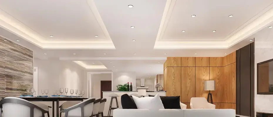 False ceiling and lighting design