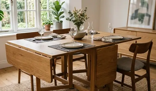 Folding dining table