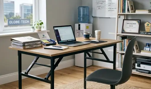 Folding office and training table
