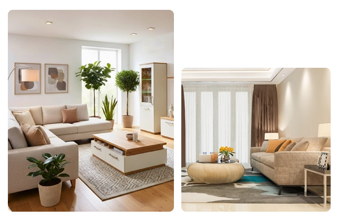 Modern apartment interior design in Dhaka, Bangladesh