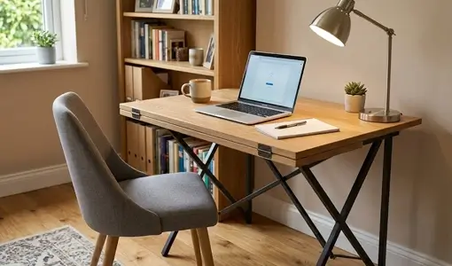 Portable folding laptop table