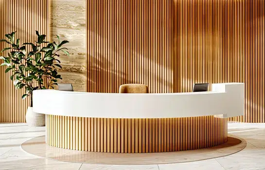 Custom office reception tables